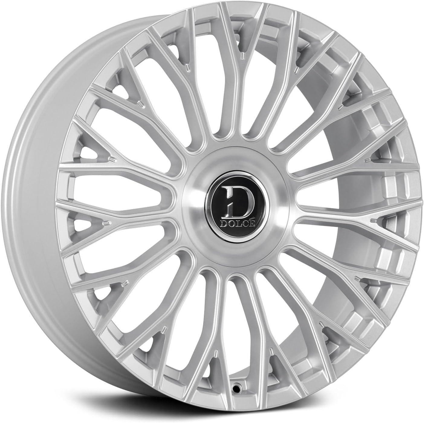 Part Synergy Replacement for 22x9.5 Glossy Silver Brush Face Wheel, 6x139.7 Bolt Pattern, +18 ET, 66.6mm Center Bore – Durable Alloy Rim for Trucks and SUVs