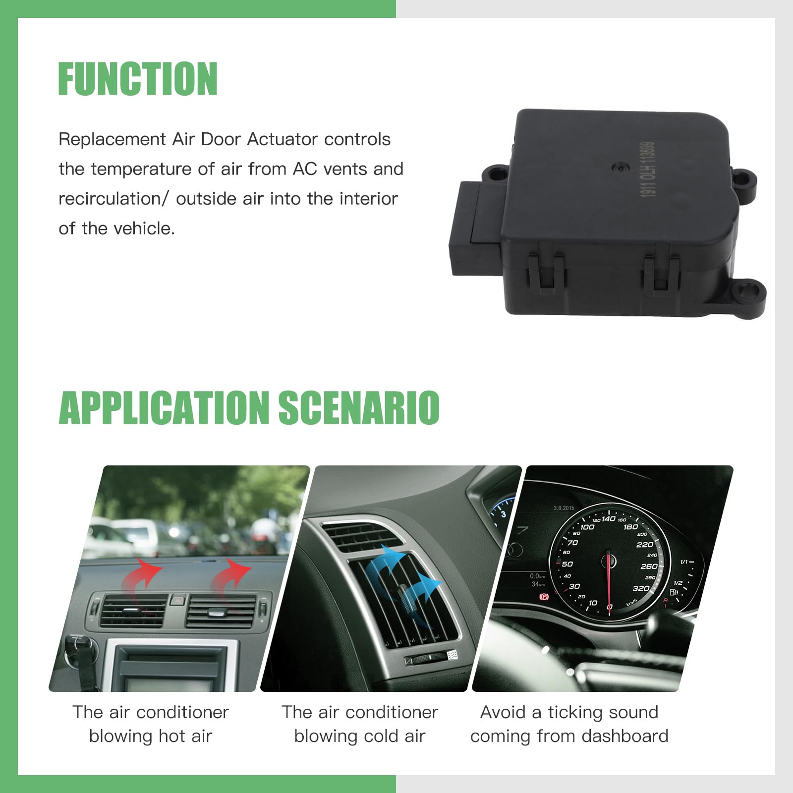 SCITOO HVAC Blend Door Actuator Replacement For Dodge Nitro 2007-2011 & Jeep Liberty 2008-2012 - Mode Door Lever Part