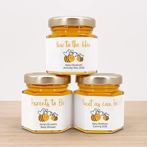 Miniatura 3 de Best Day Ever Spot Regalos de miel para baby shower, baby shower con temática de abejas, recuerdos de baby shower, recuerdos de miel, mini frasco de