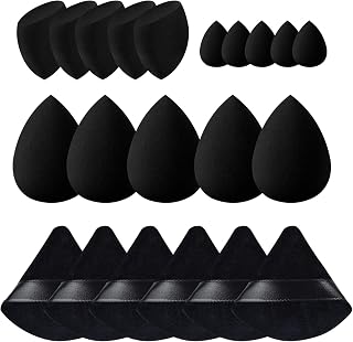 21 Pack Makeup Sponges Set - Multi-Size Pink Beauty Blenders for Flawless Foundation, Liquid, Cream & Powder Application