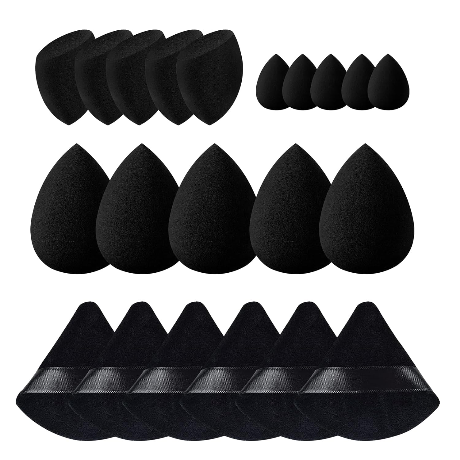 21 pcs Black Beauty Blender Makeup Sponge Bulk:Blender Sponges 21 Pcs for Liquid, Cream, and Powder, Multi-colored Pink make up sponges for foundation 21 pcs Black Beauty Blender Makeup Sponge Bulk:Blender Sponges 21 Pcs for Liquid, Cream, and Powder, Multi-colored Pink make up sponges for foundation