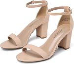 DREAM PAIRS Chunk Sandales à pompe à bas talon pour femme