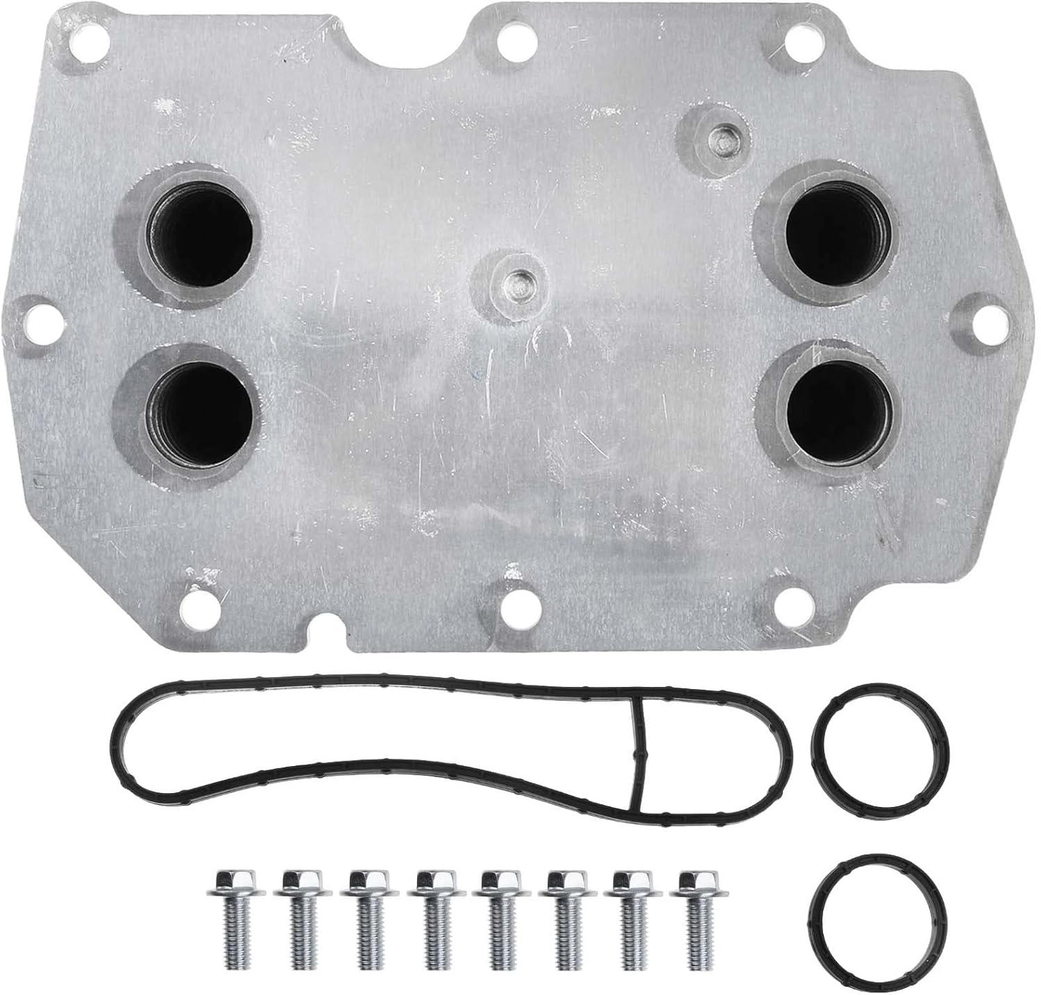 A-Premium Engine Oil Cooler with Gasket Compatible with International Harvester 3200 7300 2006 4300 4300LP 4400 4400LP 2006-2009 7300 SBA 7400 CXT