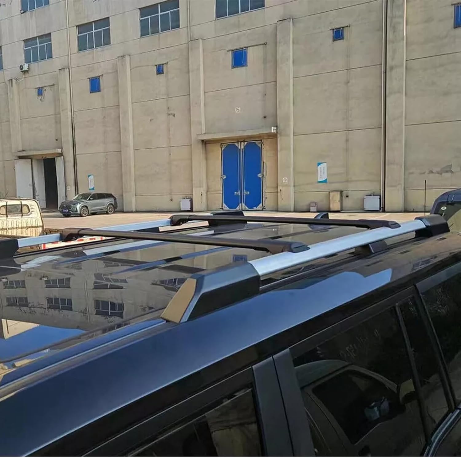 Roof Rack Rails Cross Bars Fits for Land Cruiser Prado J250 LC250 2024 2025 Rooftop Luggage Rack Crossbar Cargo Carrier 2Pcs (Style 1)