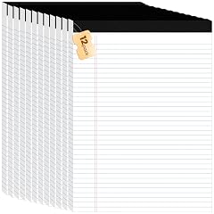 12Packs Legal Pads 8 5 x 11 Inch 50Sheets Pack College Ruled Perforated White Writing Pads Pads of
