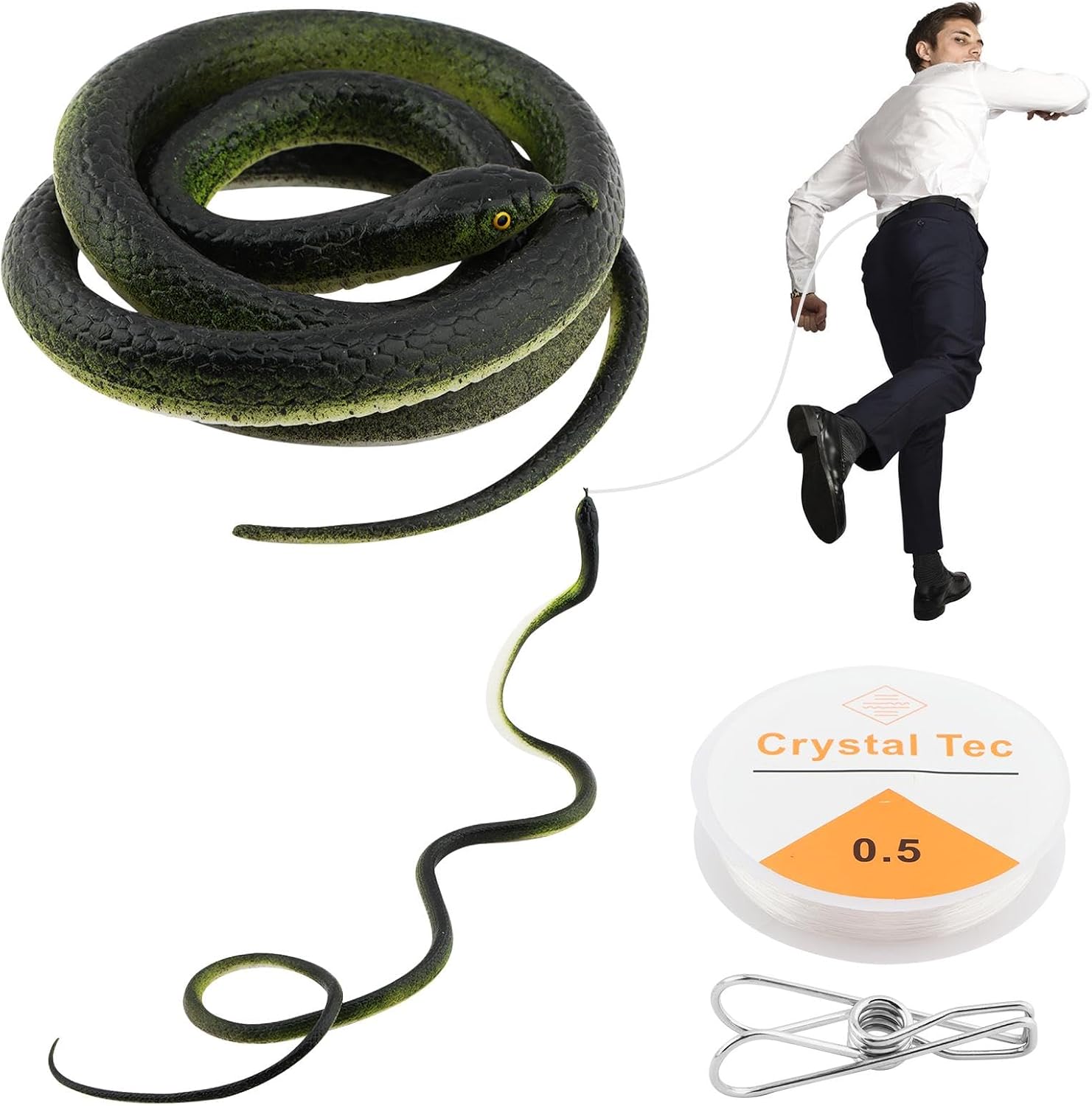 String Snake Snake Prank with String Clip 47
