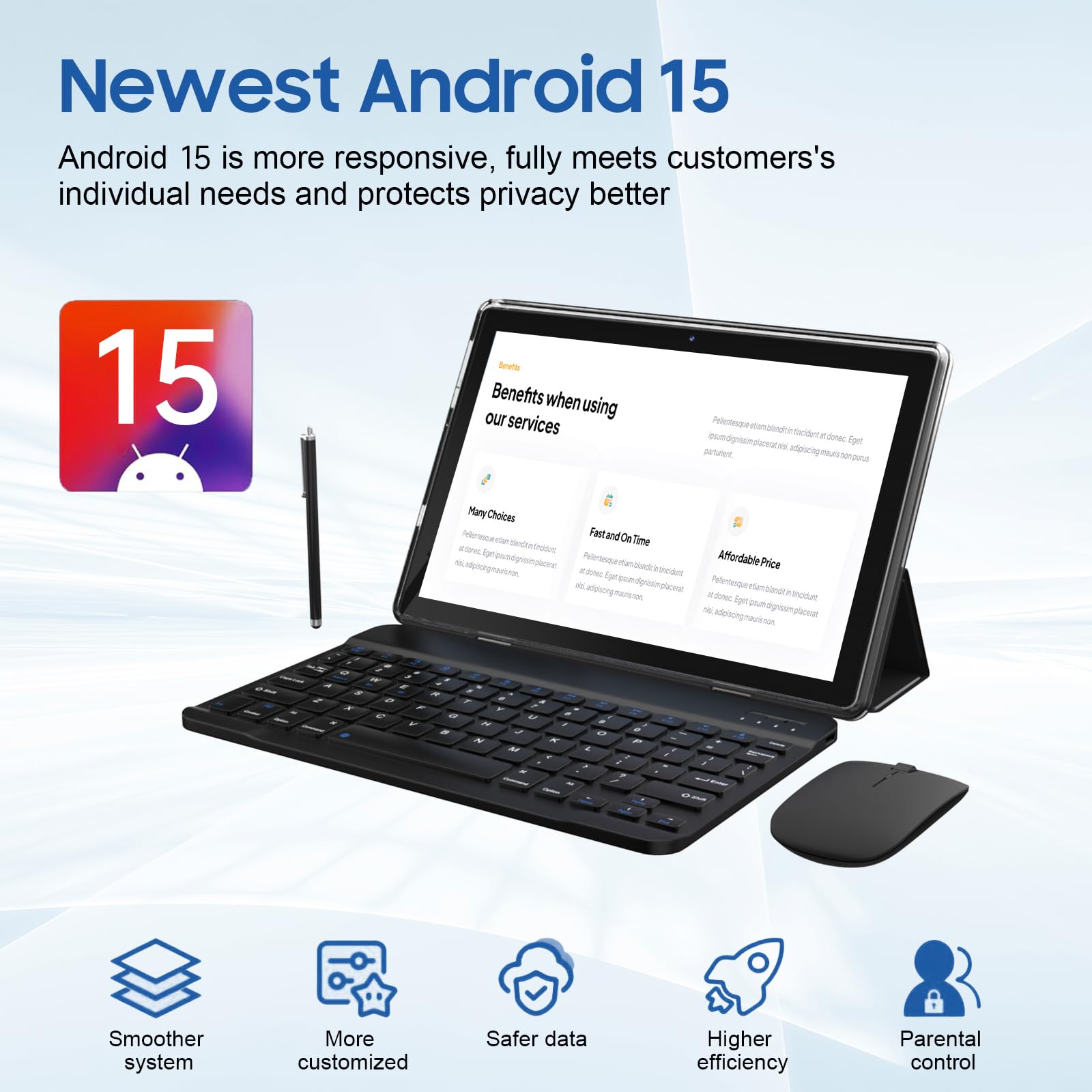 Amazon.com : 2 in 1 Android Tablet 12GB RAM+64GB ROM Tablets 10
