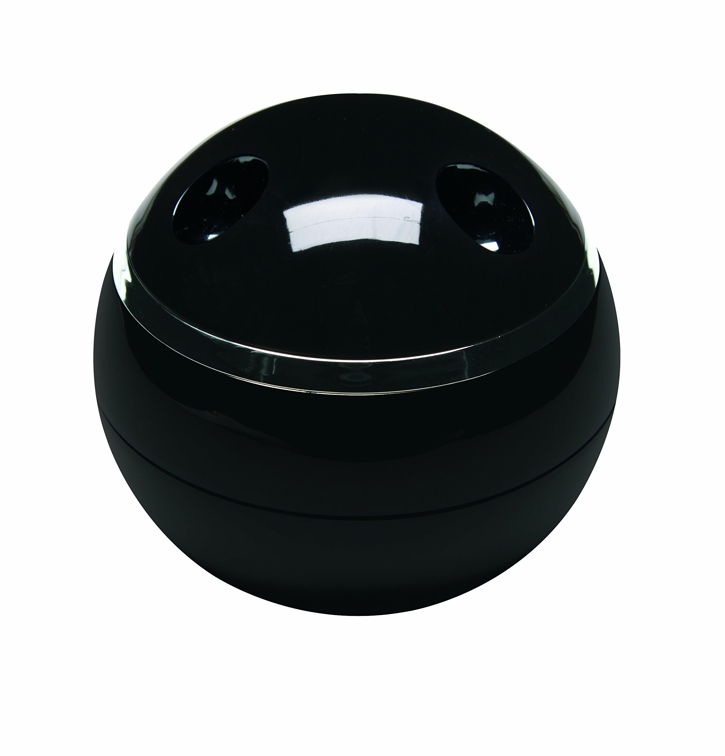 Spirella BOWL-SHINY Desktop Accessory Organiser Box Black 1217526, Black, Standard