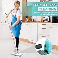 Vista 4 de Zippi Sweeper Pro - 2025 New and Improved Lightweight Sweeper, Perfect for Short Carpet Hardwood and Tile, Triangular Design Allows for Sweeping in