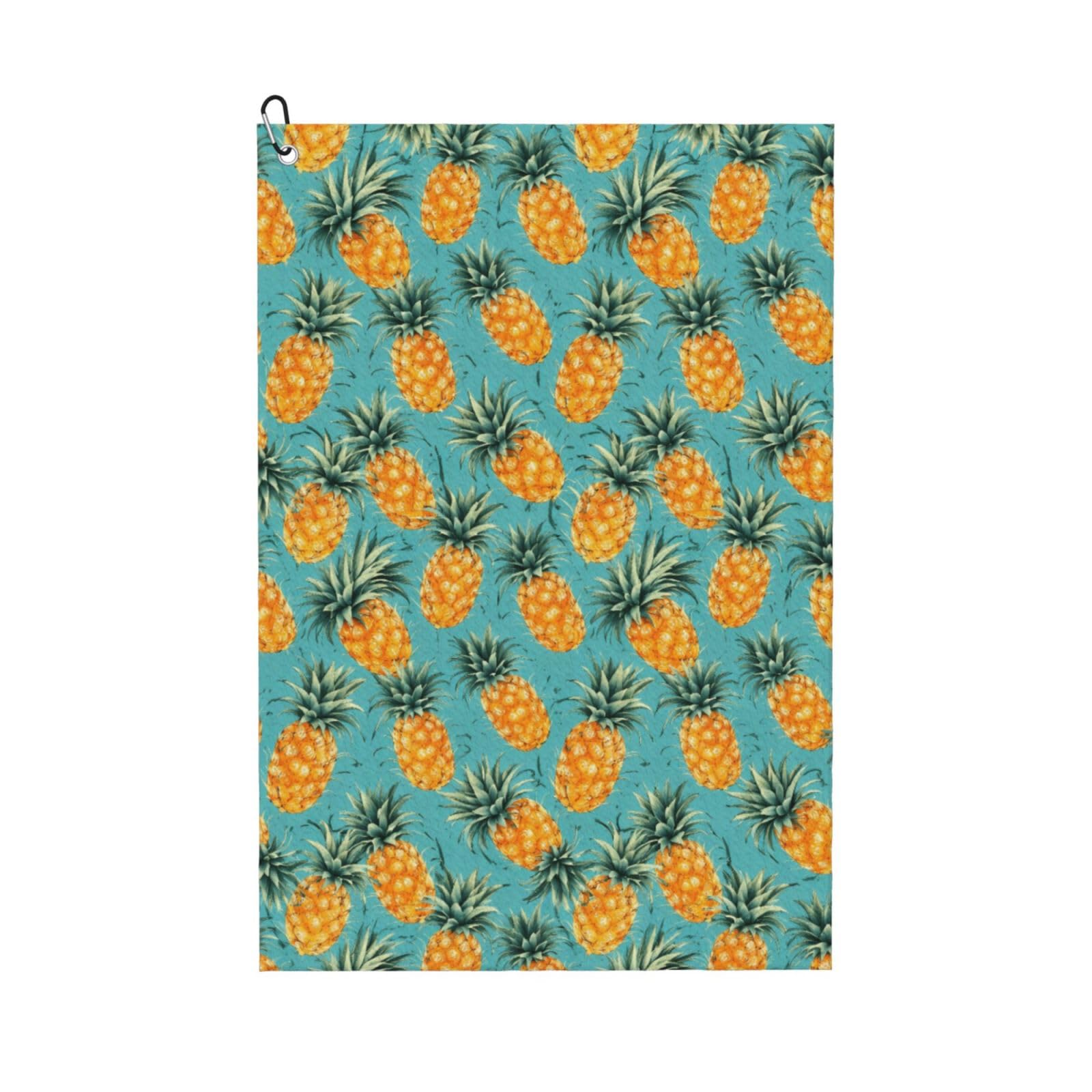 Oudrspo Tropical Pine Theme Fun Print Multi-Functional Golf Towel | Absorbent Quick Drying 16x24in