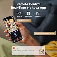 Vista 3 de 5 in 1 Smart Lock for Front Door, Keyless Entry Deadbolt with Camera & Doorbell, WiFi Secure Electronic Lock for Home, Fingerprint, Keypad, App