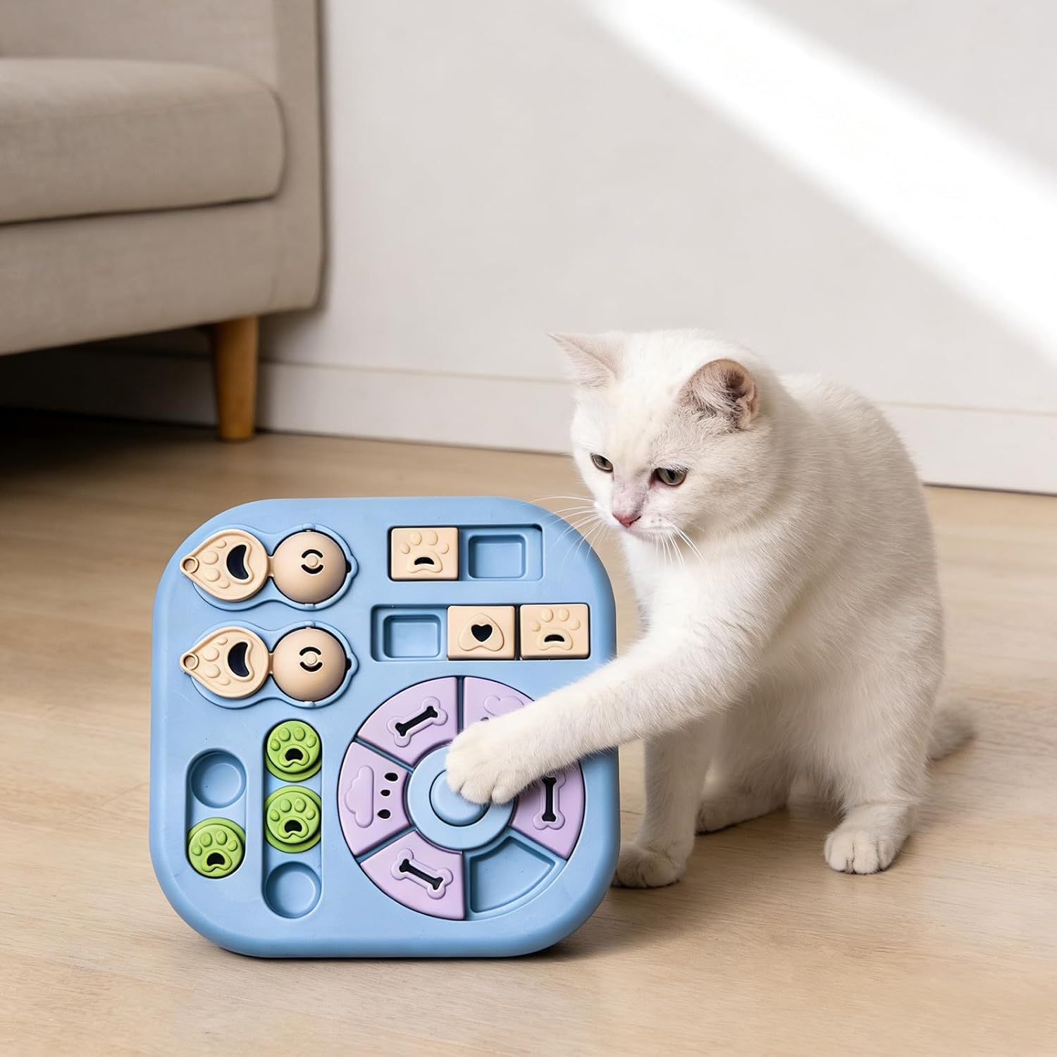 Engaging Slows Feeders Bowl for Felines that Increases Exercise and Digestive Wellness Multiple Feeders