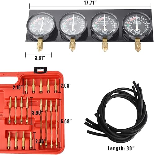 Vista 4 de WINMAX TOOLS AUTOMOTIVE Kit de herramientas de ajuste y sincronizador de carburador Juego de manómetros de vacío Gs Kz 550 650 750