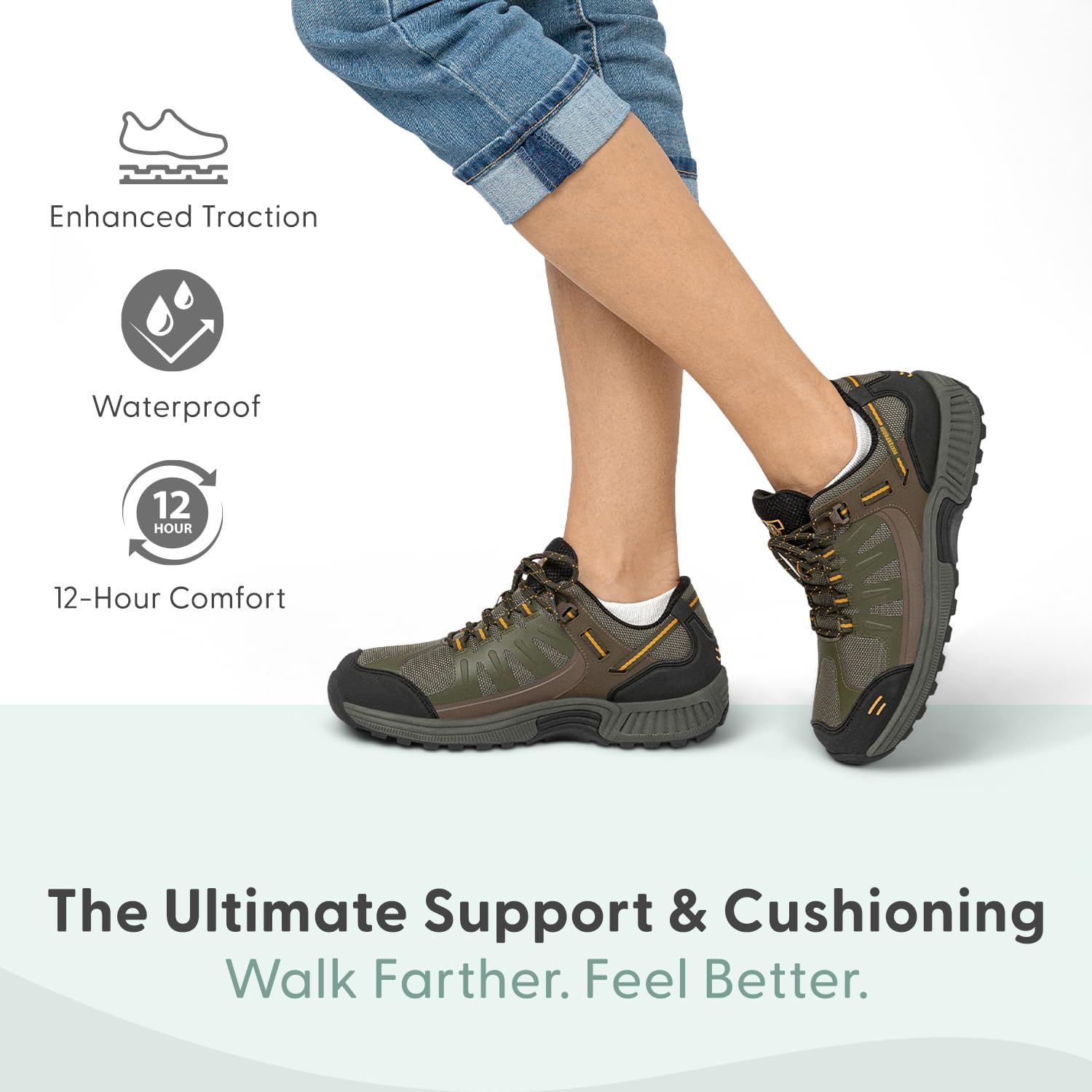 Orthofeet Women's Orthopedic Waterproof Alma Hiking - Image 2