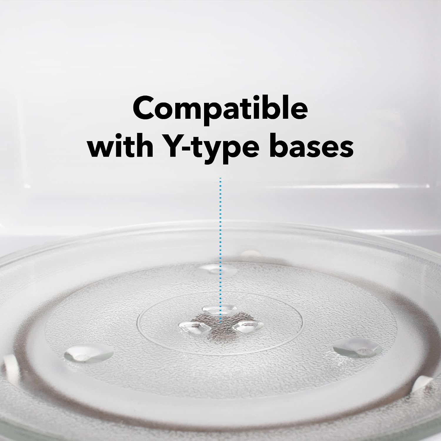 Impresa - Small Replacement Microwave Glass Plate - Turntable Tray - Universal Fit - Compatible with 9.6-Inch / 24.5cm Plates (9 1/2 Inches)