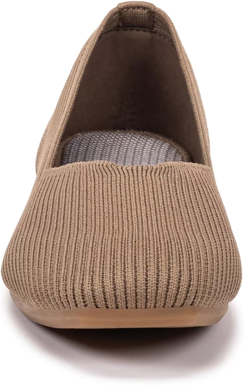 Frank Mully Womens Casual Flat Shoes Square Toe Shoes Knitted Work Flat Comfort Dressy Flat Shoes for Daily Washable - Image 7