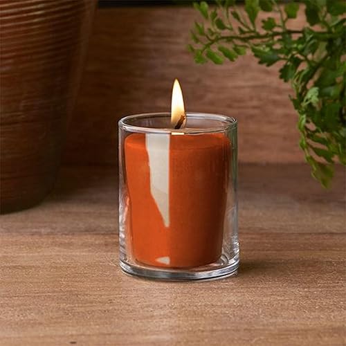 Miniatura 3 de Velas votivas perfumadas de otoño, mezcla de cera de abeja, hechas a mano, votivas de 20 horas, paquete de 18, jengibre Chai