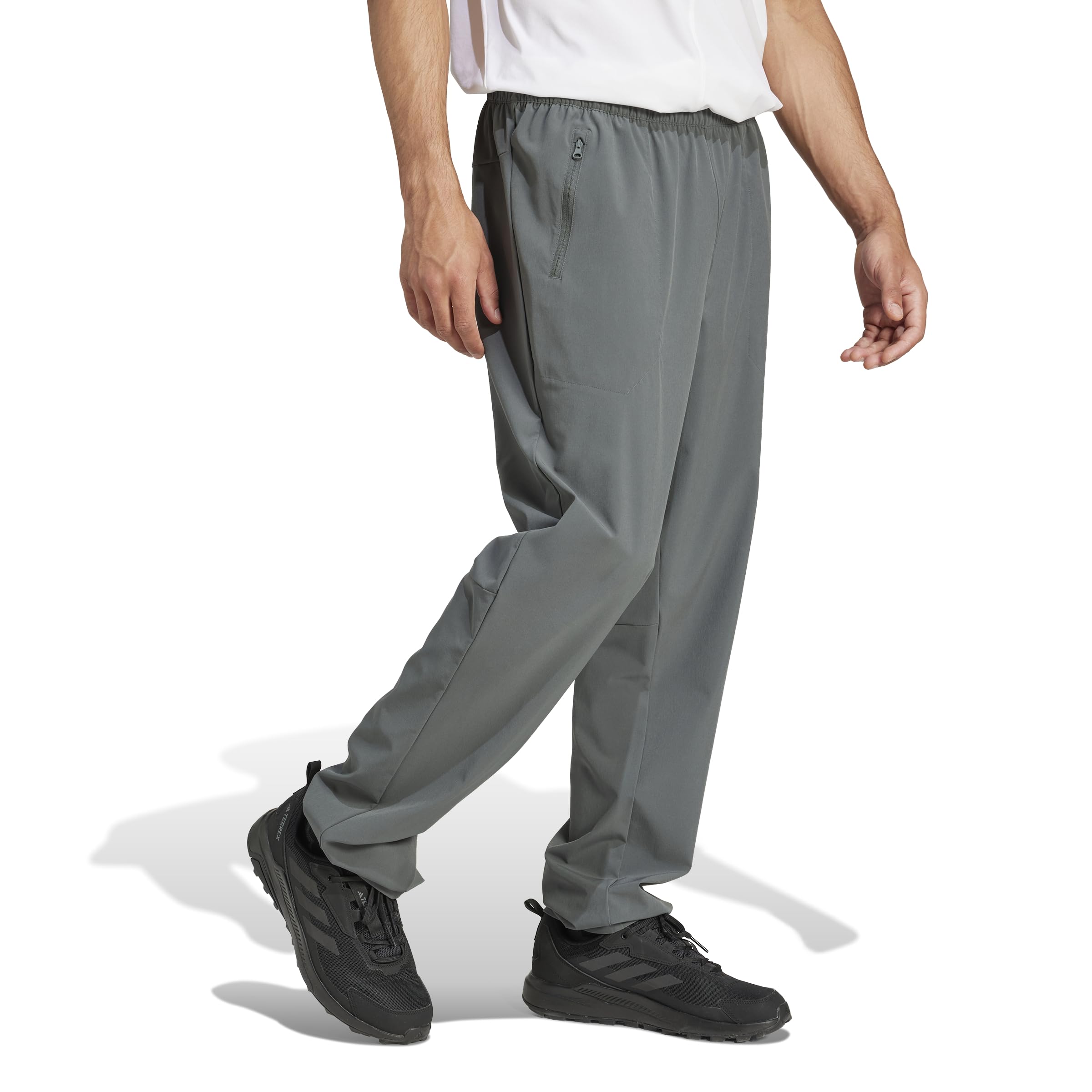 adidas Uomo Terrex Multi Essentials Stretch Pants, Legend Ivy, M