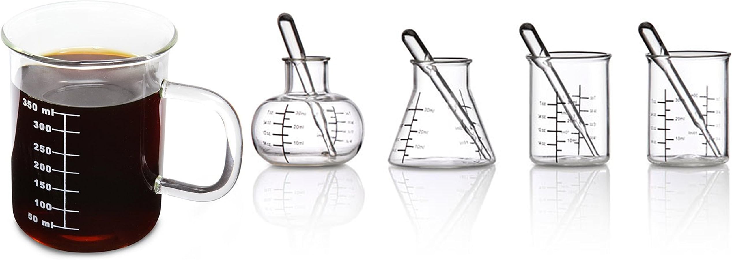 Laboratory Shot Glasses and Laboratory Beaker Mug