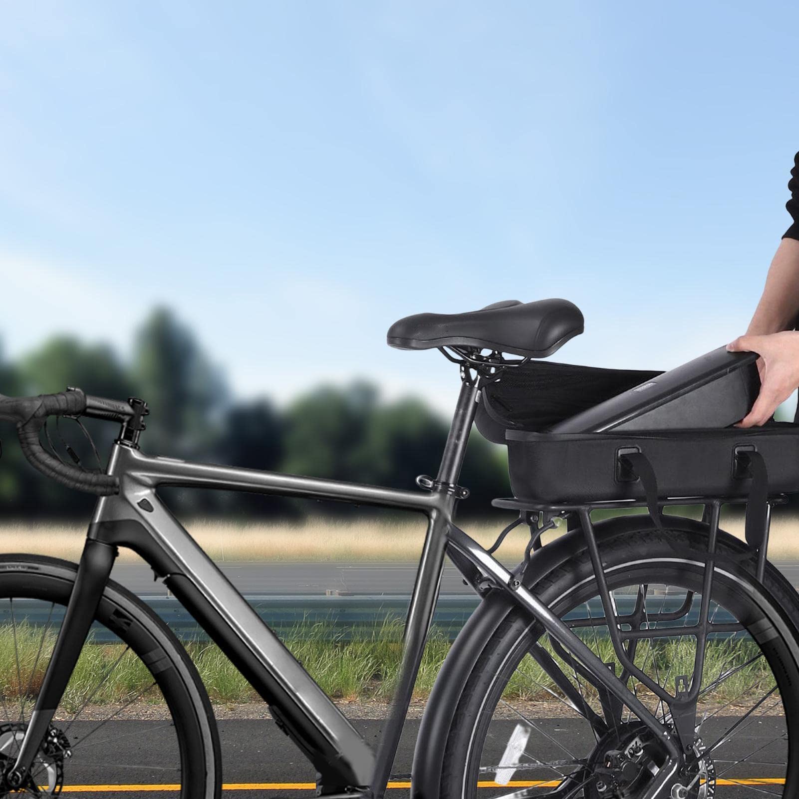 Borsa Porta Batteria per E-Bike, Custodia Protettiva Impermeabile, Portabatteria di Sicurezza per Stoccaggio e Trasporto, per Bici Elettrica