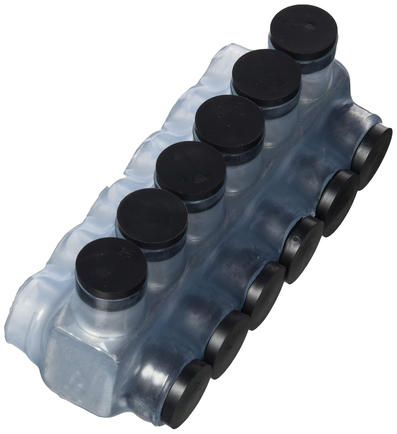 Polaris Vision Tap IPLD250-6CB Insulated Connector-6 Port Dual-Sided Entry-250 MCM-6 AWG-1 Pack-Clear