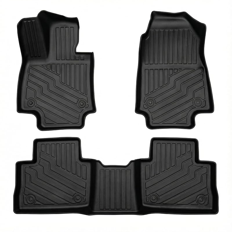 Kit de tapetes automotivos em TPE sob medida para Toyota RAV4 2019–2025, exceto híbrido, Aiqiying, 3 peças
