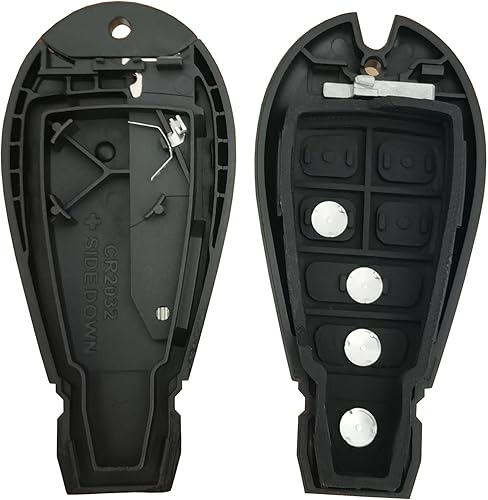 Miniatura 2 de Repuesto para llavero remoto de entrada sin llave para Dodge Challenger Dodge Charger 2008-2010 Chrysler 300 (4 botones a)