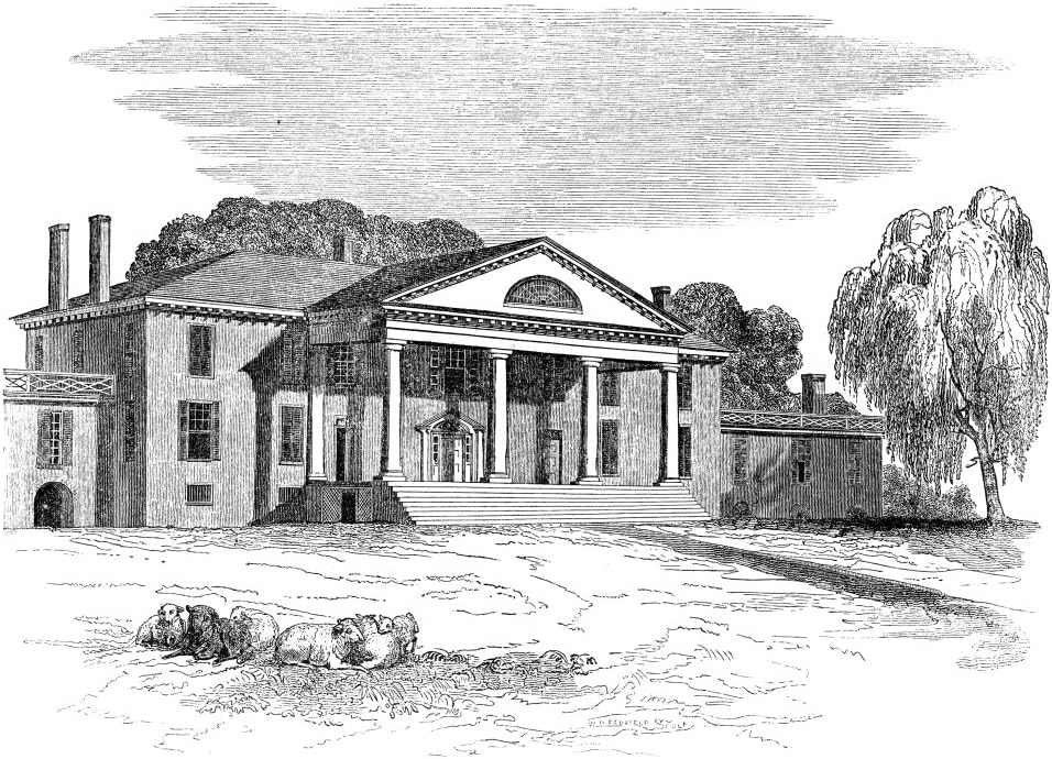 Madison Montpelier 1837 Nthe Estate Of Montpelier In Orange County Virginia Residence Of James Madison Fourth President Of The United States Engraving 1837 Poster Print by (24 x 36)