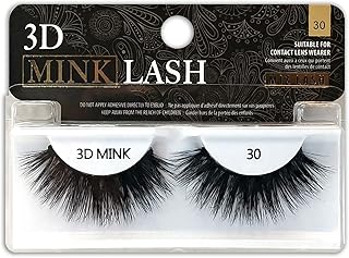 MIZ LASH - Pestañas 3D de visón, 100 % piel r...