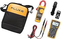 Fluke 117/323 Kit: Multimeter & TrueRMS Clamp Meter Combo for Electricians - AC/DC Voltage, 400A AC Current, Non-Contact Detection