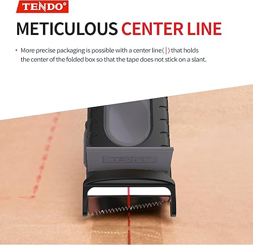Vista 22 de Dispensador de cinta de envío resistente: TENDO° Premium Line - Dispensador de piezas maestras de 2 pulgadas reutilizable, reemplazable y ecológico