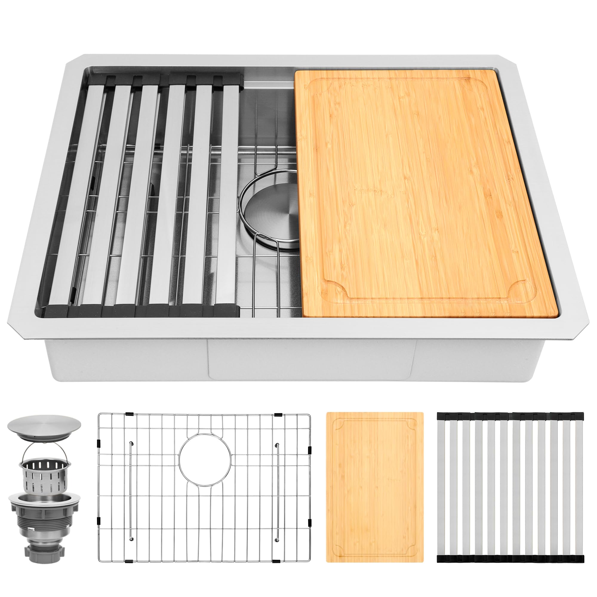 MONSINTA 23 Inch Stainless Undermount Sink