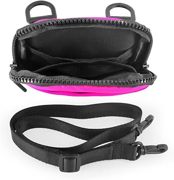 Crossbody Bag for Men & Women, Crossbody Belt Bag for Sports, Travel, Walking, Running, Hiking (Fuchsia)