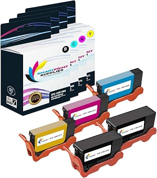 Compatible 100XL 100 XL High Yield Ink Cartridge Replacement for Lexmark Genesis S815 S816, Interact S605 S301 Printers Black, Cyan, Magenta, Yellow- 5 Pack