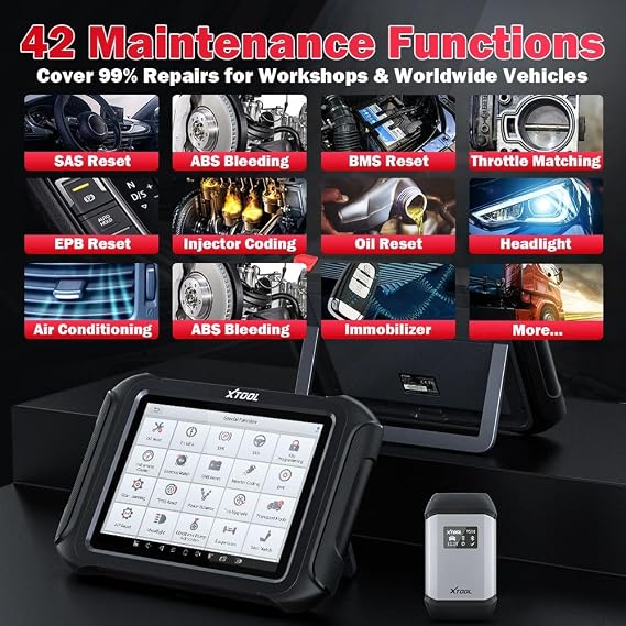 X-TOOL X100 MAX Auto Key Programmer IMMO Elite Diagnostic Tools With KC501 ECU Coding Full Bidirectional Control Update of X100 PAD3