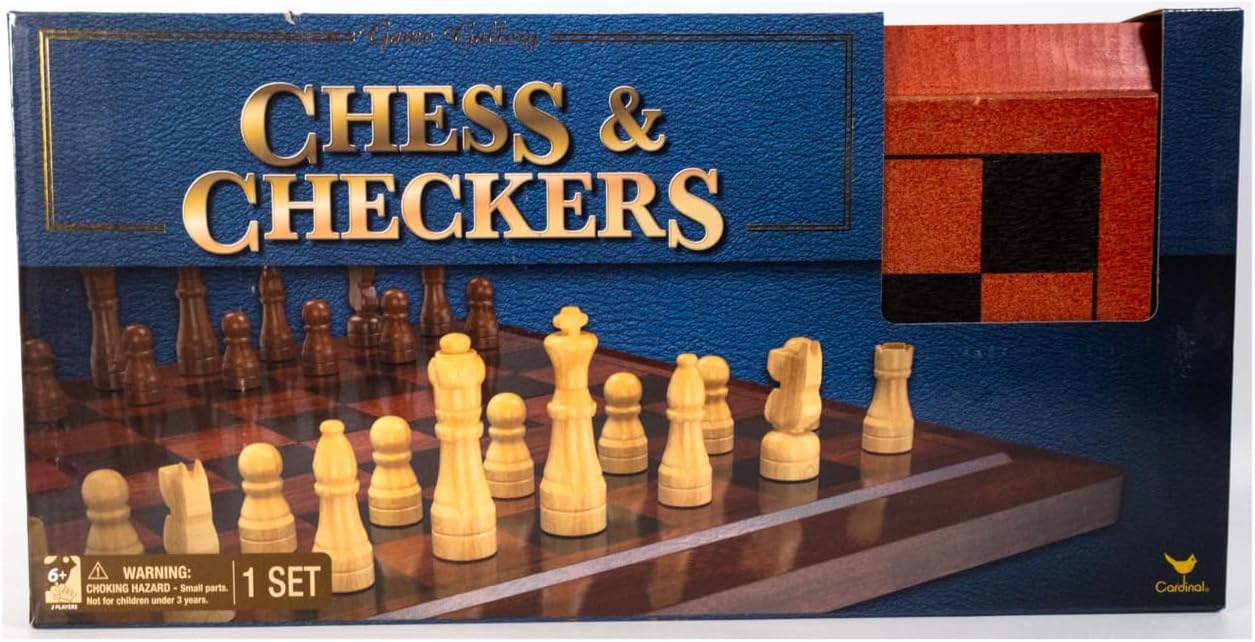 Cardinal Game Gallery Chess & Checkers Wood Set