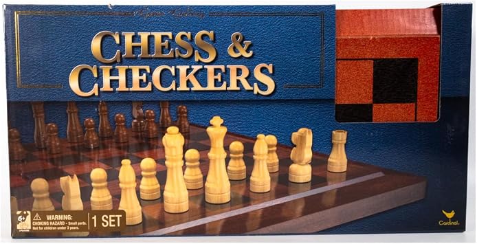 Cardinal Game Gallery Chess & Checkers Wood Set