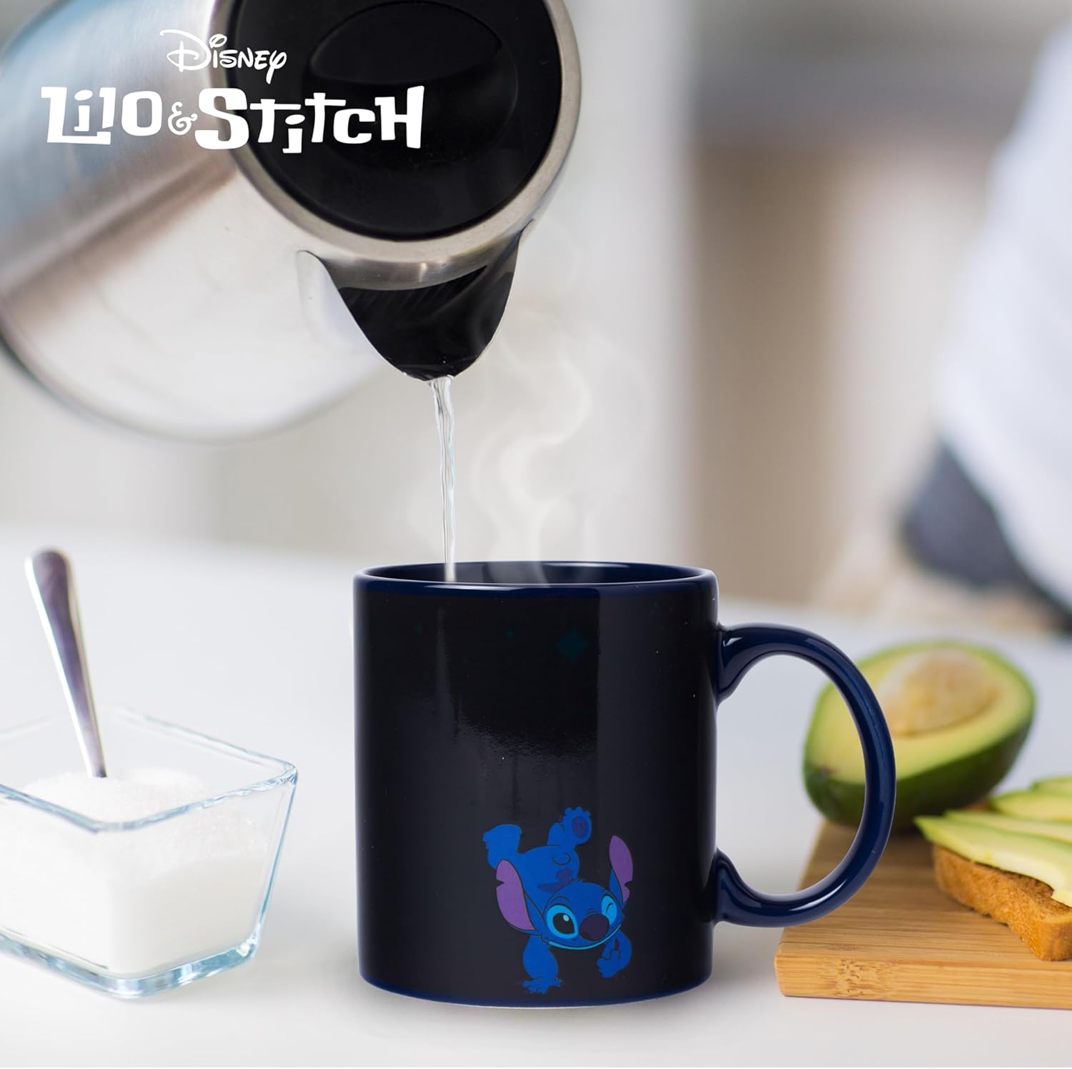 Silver Buffalo Disney Lilo and Stitch Space to Beach Heat Reveal Ceramic Mug, 20 Ounces - Image 4