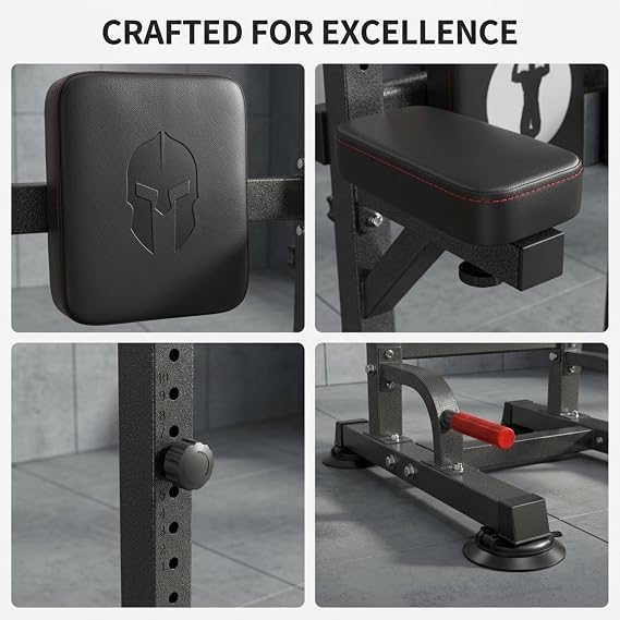 Power Tower Pull Up Bar Dip Station, Free Standing Pull Up Rack Dip Station for Home Gym, 10-Level Adjustable Height Pull Up Bar Stand Dip Bar Strength Training Workout Equipment
