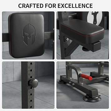 Power Tower Pull Up Bar Dip Station, Free Standing Pull Up Rack Dip Station for Home Gym, 10-Level Adjustable Height Pull Up Bar Stand Dip Bar Strength Training Workout Equipment