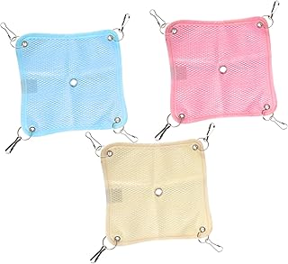 BESTOYARD 9 Pçs Hamster Balanço Rede Pendurado Rede De Gato Hamster Rede Pet Pendurado Cama Lagarto Rede Brinquedo Rato Pendurado Gaiola Barbudo Filhote De Cachorro Brinquedo Cama De