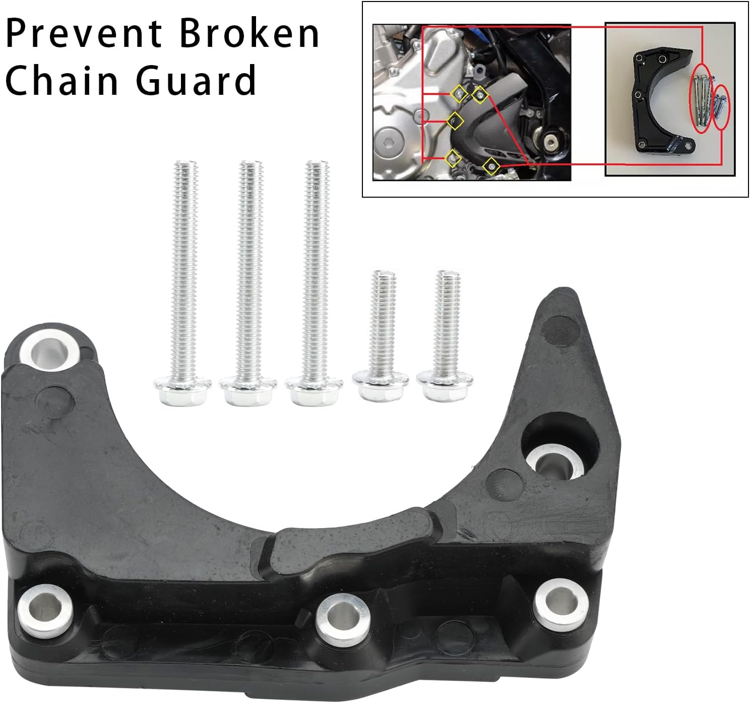 Prevent Broken Mounts Case Saver Repair Kit Poly Chain For Yamaha Raptor 700,700R YFM700R 2006-2009 2011-2019,700 YFM700 2006-2019