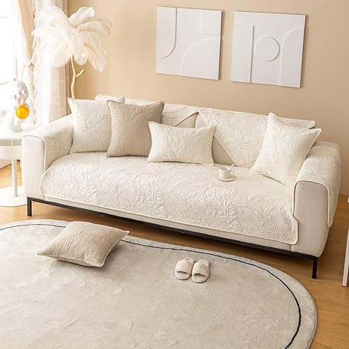 Miniatura 2 de Funda de algodón para sofá, funda acolchada para sofá modular, funda antideslizante para sofá biplaza, protector de muebles para sofá biplaza, funda