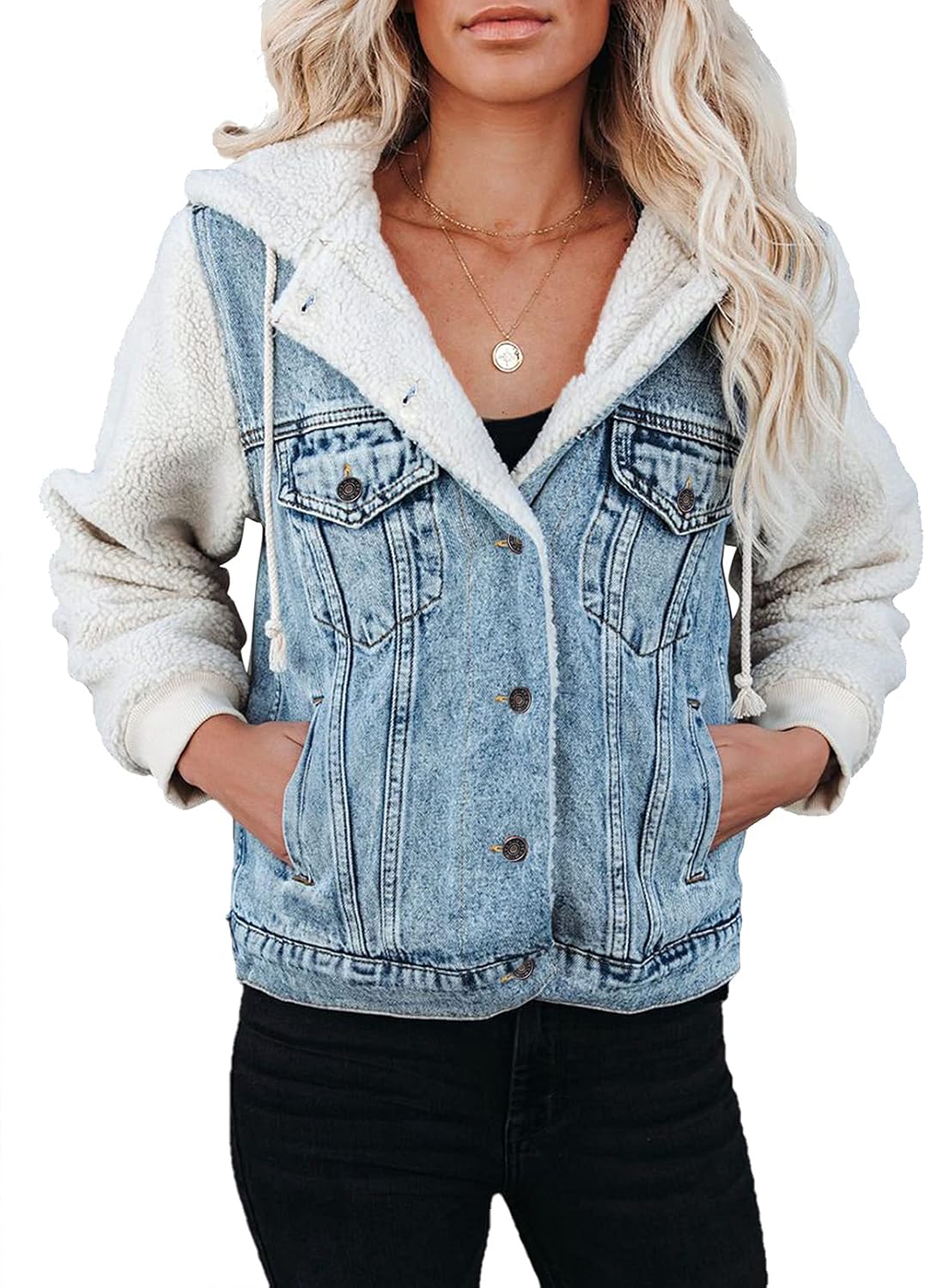 denim hooded