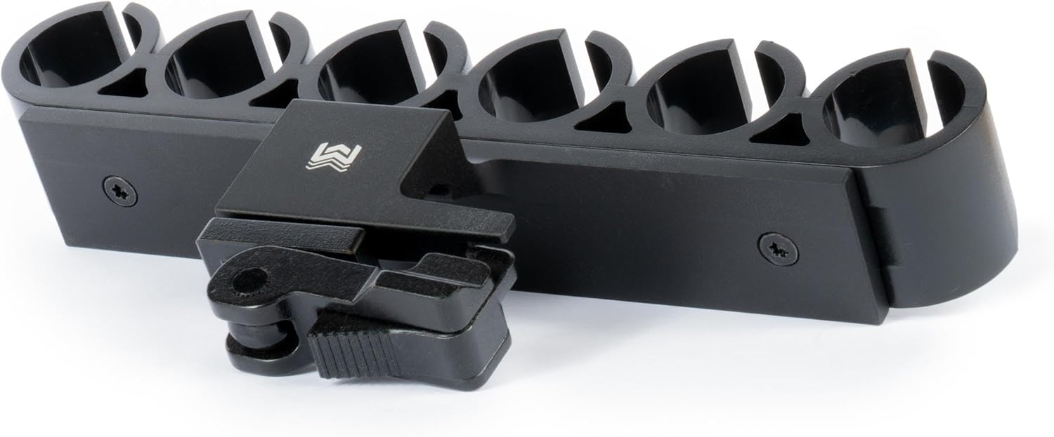 Monstrum Picatinny Side Saddle Shotgun Shell Holder with Hypergrip QD Mount | 12 Gauge