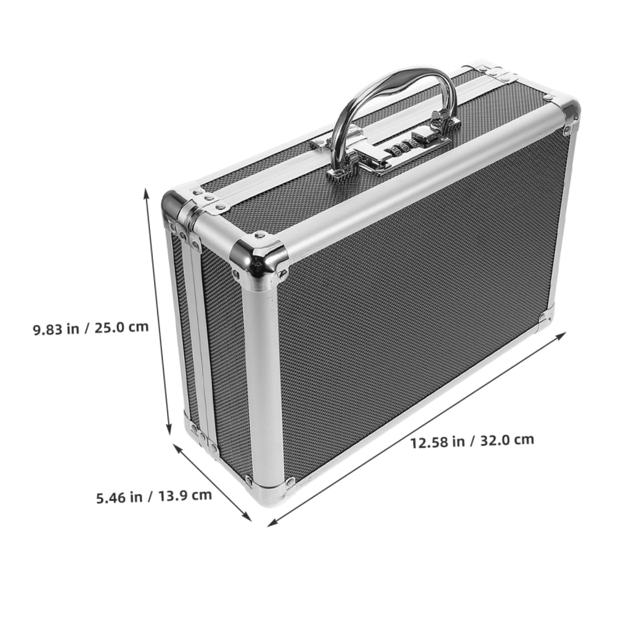 Cassetta Degli Attrezzi in Lega Di Alluminio Con Maniglia Organizer Portatile Per Utensili Scatola Portaoggetti Vuota Per Lavori Artigianali e Fai Da Te