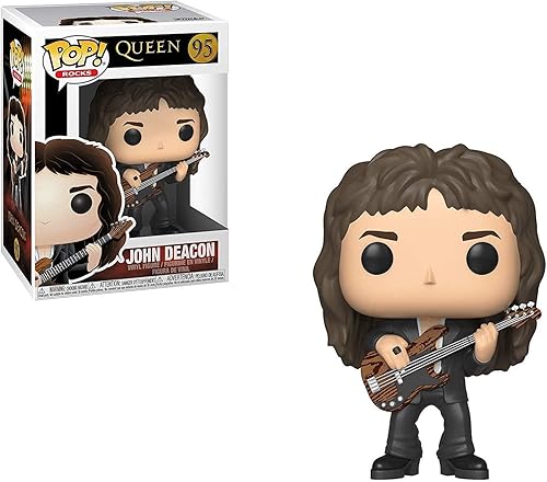 Miniatura 2 de POP Queen - Figura de vinilo de John Deacon Funko Rocks (paquete con funda protectora de caja compatible)