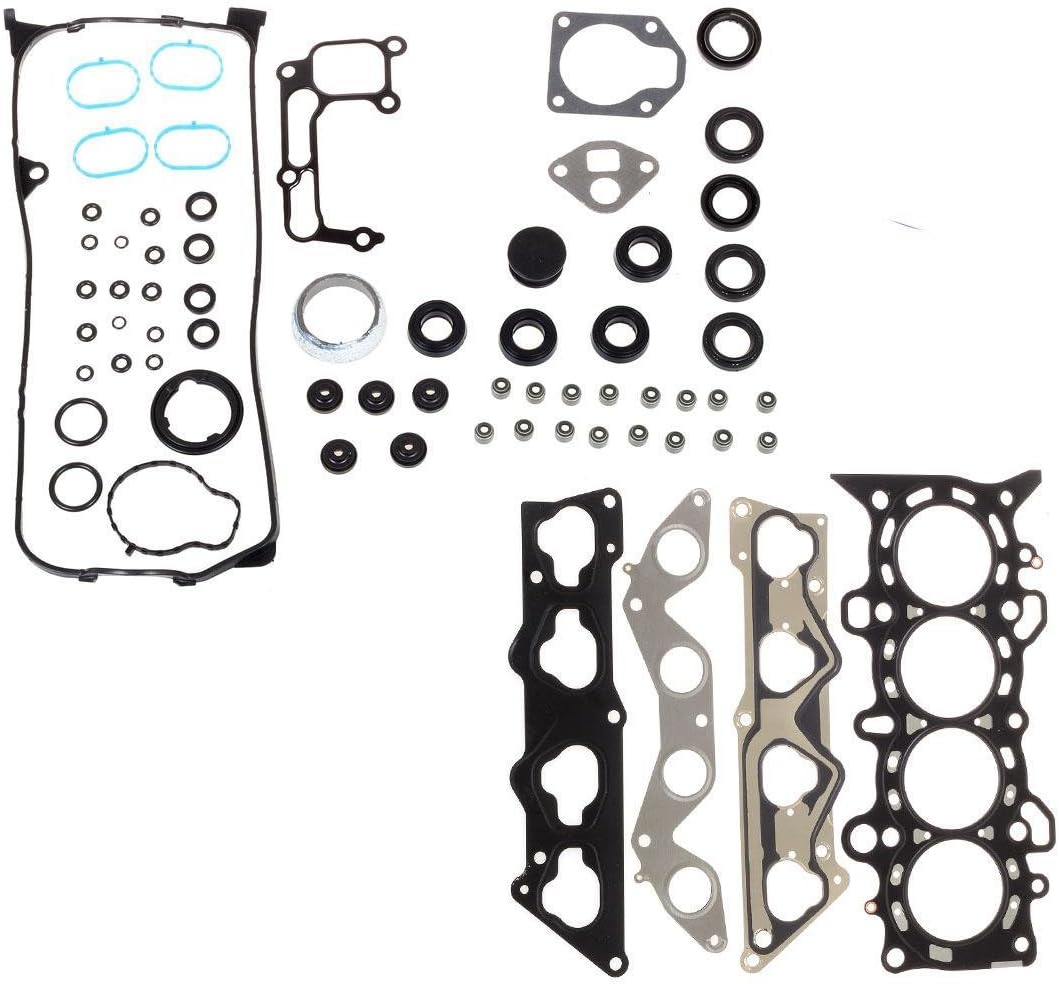 Vincos Head Gasket Set with Head Bolts HS26236PT-2 Compatible with Civic DX LX 2001-2005 VTEC D17A1 1.7L