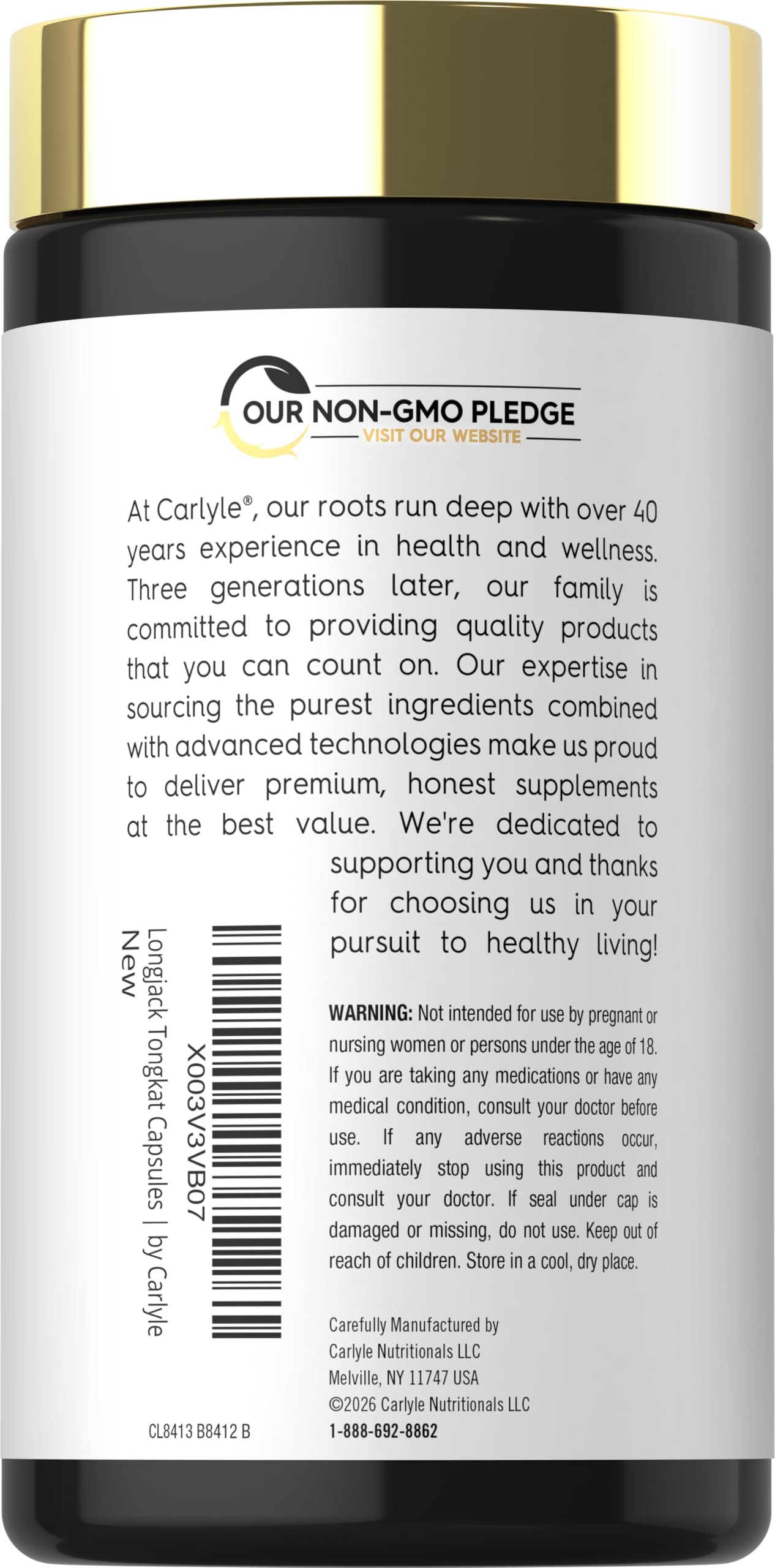 Carlyle Tongkat Ali | 180 Quick Release Capsules — Amazon image 3