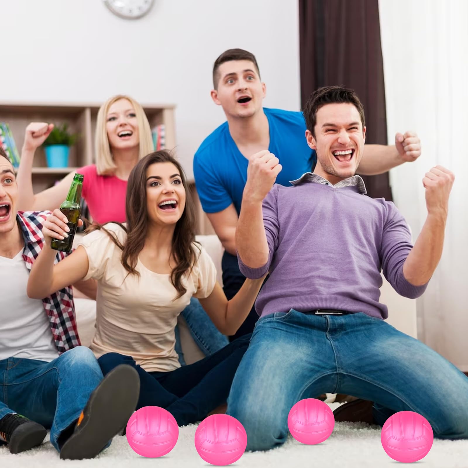 20 mini pelotas de voleibol de vinilo de 4 pulgadas, bolas de repuesto para juegos de red redonda, regalos para jugadores de VB, equipo adolescente, estadio de piscina